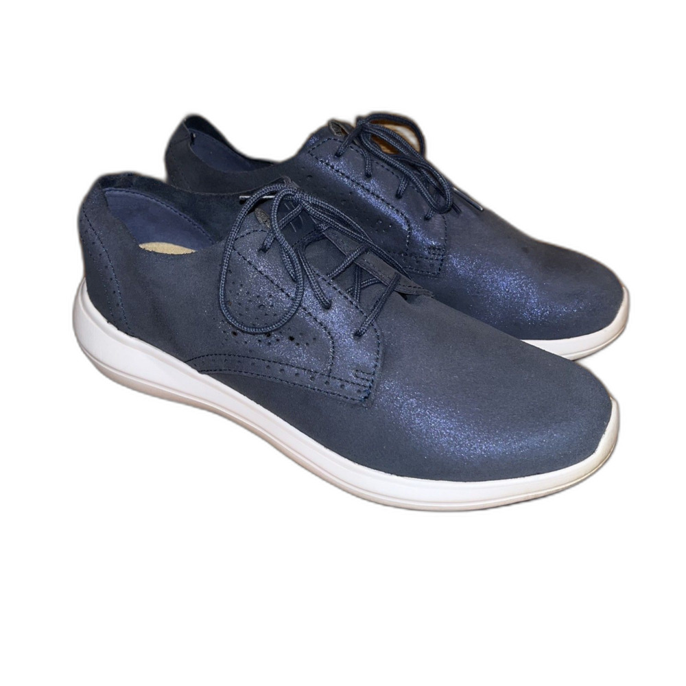 Footjoy Spikeless Flex Lx Lace-Up Golf Shoes Blue Sparkle Comfort 9-1/2 M